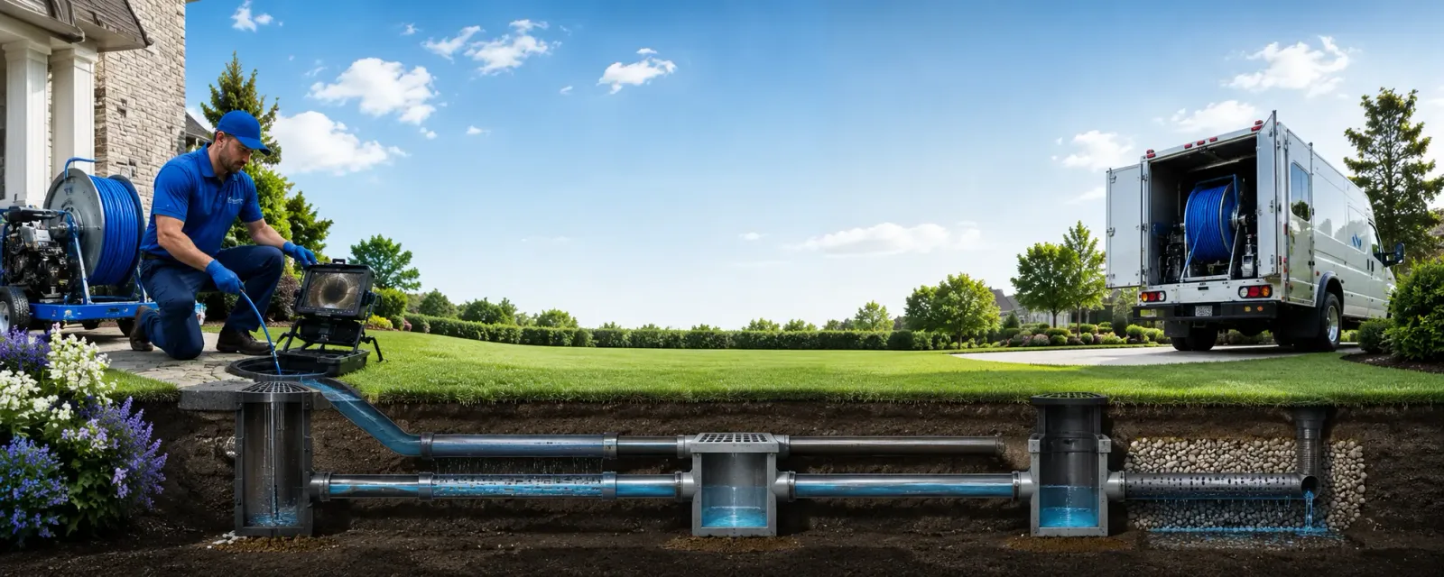 Outdoor drain cleaning information for Berwyn, PA